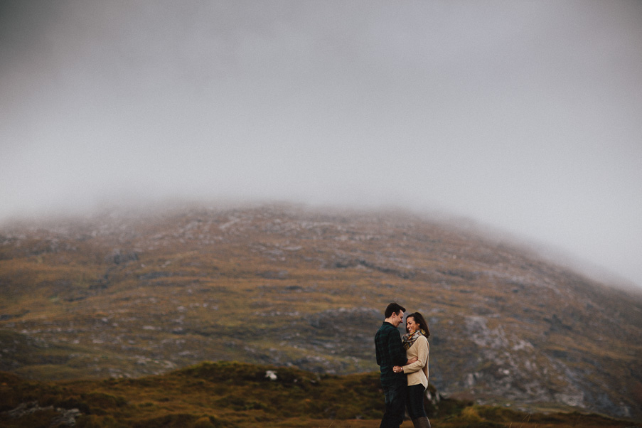 couple in the connemara mountains